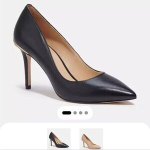 Chic Black Leather Heels